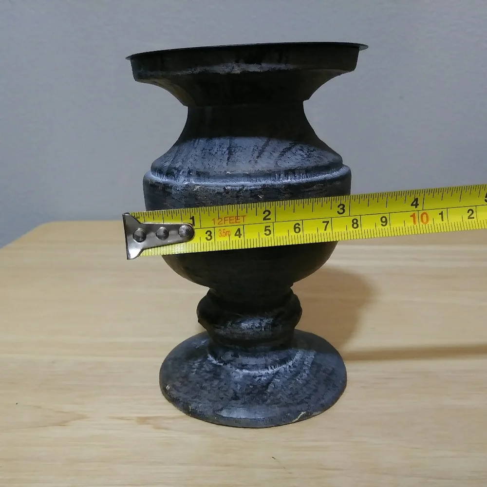 Partylite Pillar Candle Holder Slate Gray 5.5in - Picture 3 of 6